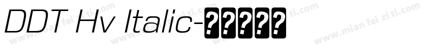 DDT Hv Italic字体转换